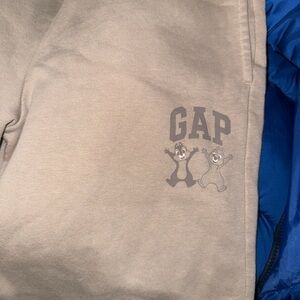 Boys GAP Beige Sweatpants with Disney Design